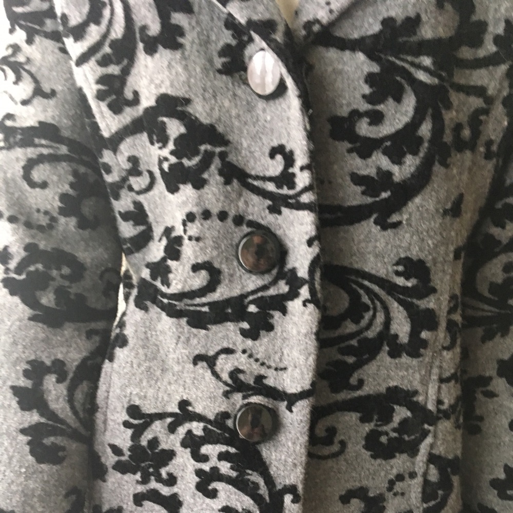 Laura Ashley Jacket With Flocking. Euc - image 5